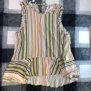 Libby Edelman Striped Tank Top